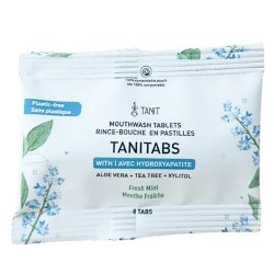 Naturliga munvatten-tabletter med Hydroxyapatit &amp; Xylitol TANITABS Fresh Mint - 8 st.