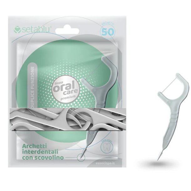 SETABLU Setablu Oral Care Arceaux de fil dentaire avec brossette interdentaire � 50 pcs.