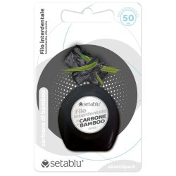 Fil dentaire sans PFAS Setablu Bamboo Charcoal 25 mtr.