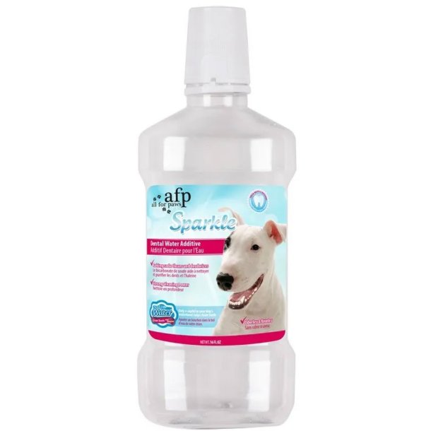 AFP Sparkle Dental Water Additive � Munv�rd f�r hundar via dricksvattnet (475 ml.)