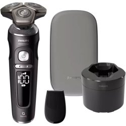 Philips S9000 Prestige SP9840/32 Barbermaskine med SkinIQ, Quick Clean Pod og Rejseetui