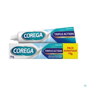 Corega Triple Action Prothesenkleber - Gro�e Tube 70 g