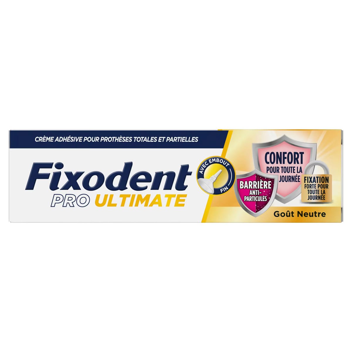 Fixodent Plus | Dual Protection | Lågt pris på fästmedel för proteser