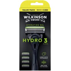 Wilkinson Sword Hydro 3 Value Pack  Rakapparat med 5 rakblad