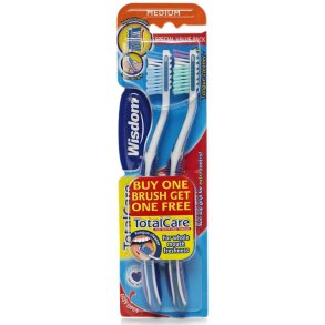 Wisdom Total Care Great Clean Medium Tannb�rster � Medium � 2 stk.