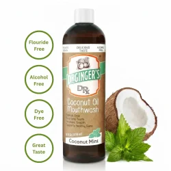 Dr. Ginger's Coconut Oil Coconut Mint � Fluorvrije Monddouche met Aloe Vera en Xylitol (414 ml)