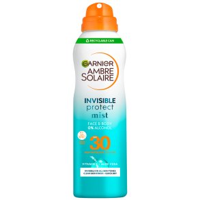 Garnier Ambre Solaire Invisible Protect Mist SPF 30 � Zonspray voor gezicht en lichaam 200 ml