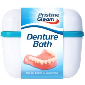 Pristine Gleam Denture Bath  Opberg- en reinigingsbox voor gebitsprothesen