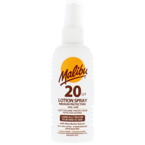 Malibu Lotion Spray SPF 20 � spray solaire résistant à l’eau avec protection moyenne, 100 ml