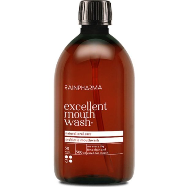 Rain Pharma Excellent � Prebiotisk munvatten med aloe vera, kokosvatten och xylitol (500 ml)
