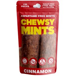 Chewsy Mints Cinnamon � Sockerfria mintpastiller med 96% Xylitol (150 st.)