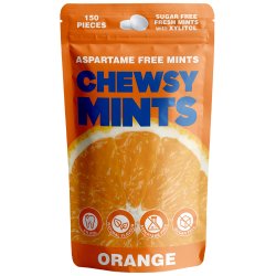Chewsy Mints Orange � Sockerfria mintpastiller med 96% Xylitol (150 st.)