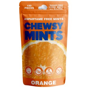 Chewsy Mints Orange � Sockerfria mintpastiller med 96% Xylitol (150 st.)