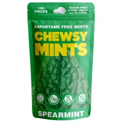 Chewsy Mints Spearmint  Suikervrije Mintpastilles met 96% Xylitol (150 st.)
