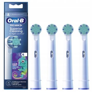 Oral-B Pro Kids 3+ Chameleon borsthuvuden – extra mjuka borsthuvuden f�r barn, 4 st.