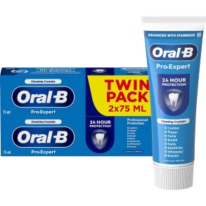 Oral-B Pro-Expert Professional Protection Tandpasta 2 x75 ml. Cleaning Crystals