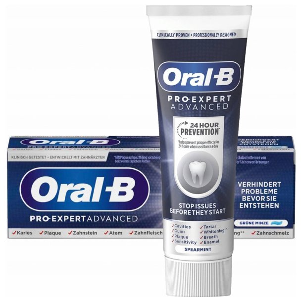 Oral-B Pro-Expert Advanced Extra Whitening Mint tandkr�m (75 ml)