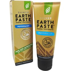 Redmond Earthpaste Silver Peppermint – mineralbaserad tandkr�m med xylitol och nanosilver (113g)