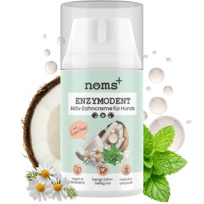 Noms+ Enzymodent Aktiv Zahnpasta-Creme f�r Hunde – enzymbasierte Zahnpflege mit mint und Kamille (75 ml.)