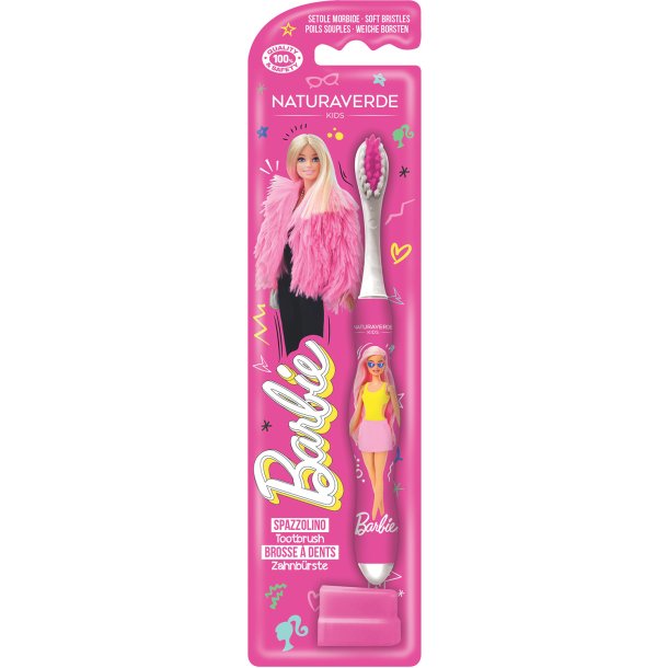 Naturaverde Kids Barbie B�rnetandb�rste � bl�de b�rsteh�r