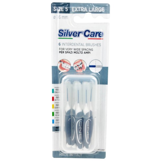 Brossettes interdentaires 6 pcs SILVERCARE Extra Large 1.5 mm ISO 5