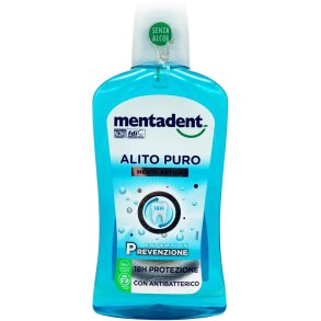 Mentadent Pure Breath alkoholfreie Mundsp�lung mit Fluorid und Zink - 500 ml