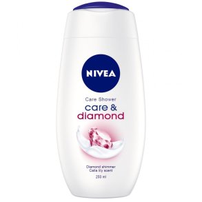 NIVEA Diamond Touch Argan Oil Caring Shower Cream – pflegende Duschcreme mit sinnlichem Lilienduft (250 ml)