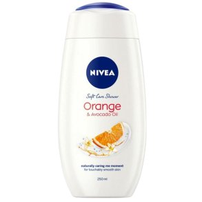 NIVEA Orange & Avocado Oil Soft Care Shower – pflegendes Duschgel mit frischem Orangenduft (250 ml)