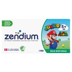 ZENDIUM Dentifrice enfant 2 x 50 ml Junior Super Mario 5 ans/+
