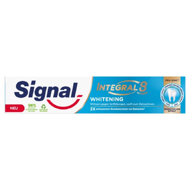 SIGNAL Integral 8 Blancheur Whitening Dentifrice 75 ml � 3X Protection compl�te de la bouche