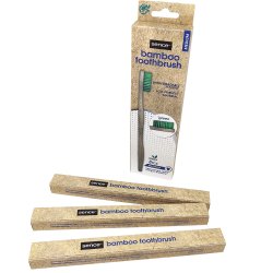 3 bitar. Bambu tandborstar SENCE Medium