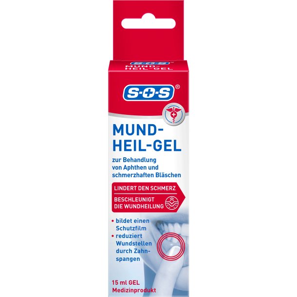 SOS Mund-Heil-Gel mod After og Smertefulde S�r i Munden � 15 ml