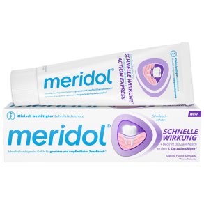 Meridol Express Action hammastahna �rtyneille ja herkille ikenille � nopea vaikutus (75 ml.)