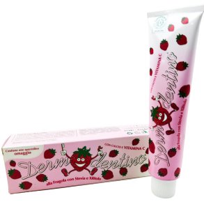 Dermodentino kindertandpasta met aardbeiensmaak, stevia en xylitol � 75 ml