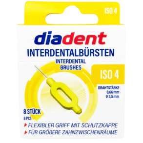 Diadent mellemrumsb�rster 8 stk. - 0.66 mm ISO 4