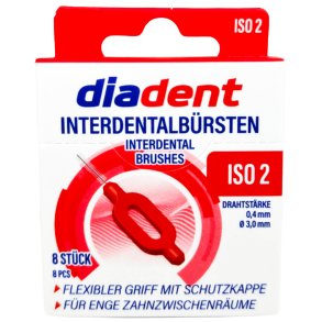 Diadent mellemrumsb�rster 8 stk. � 0.40 mm ISO 2