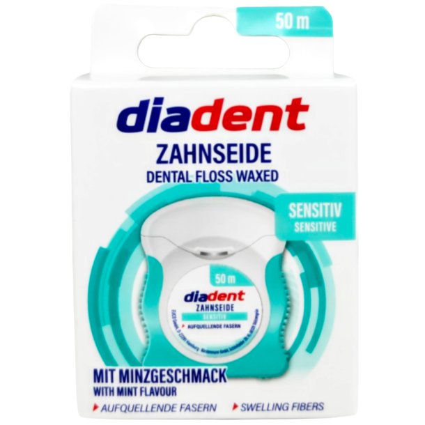Kopi af Kopi af Kopi af DIADENT tandband 80 m � extra glad tape tandzijde voor dicht op elkaar staande tanden