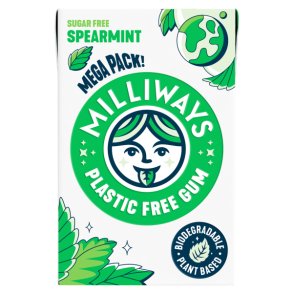 Milliways Spearmint sukkerfrit tyggegummi med xylitol � Megapack 60 g