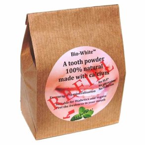 Bio-White �kologisk Peppermint tandpulver med xylitol � 35 g