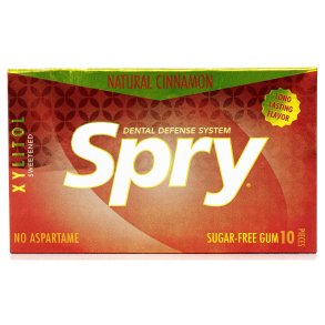 Kopi af Spry Natural Spearmint sukkerfrit tyggegummi med xylitol � 10 stk.