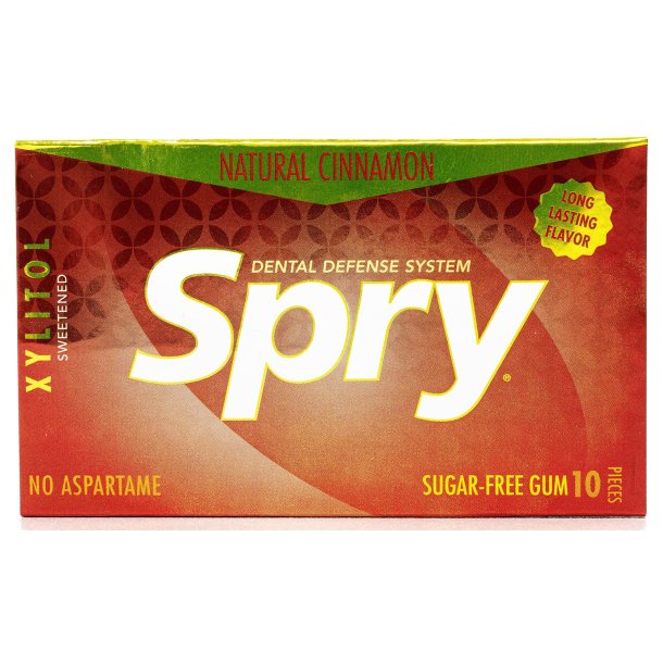 Kopi af Spry Natural Spearmint sukkerfrit tyggegummi med xylitol � 10 stk.