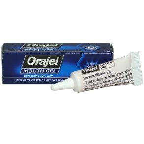 Kopi af Orajel Dental Gel mod tandpine med 10% benzocain (5.3g)