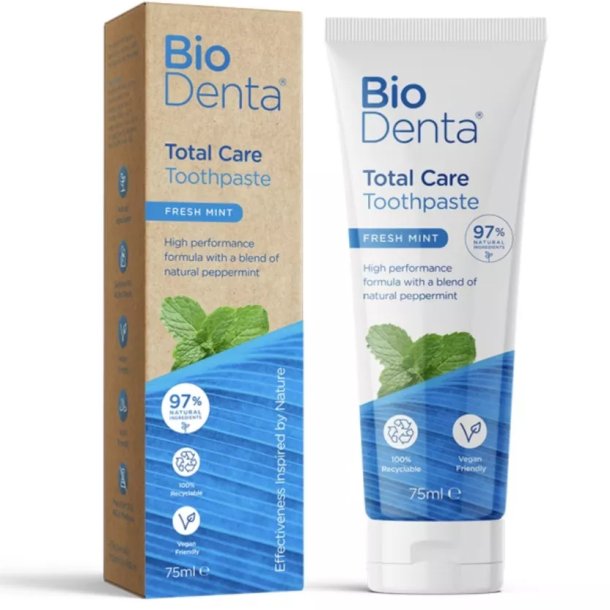 BioDenta Total Care tandpasta med hydroxyapatit � Fresh Mint 75 ml