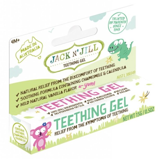 Jack N' Jill Teething Gel � lindrende gel ved tandfrembrud � 15 g