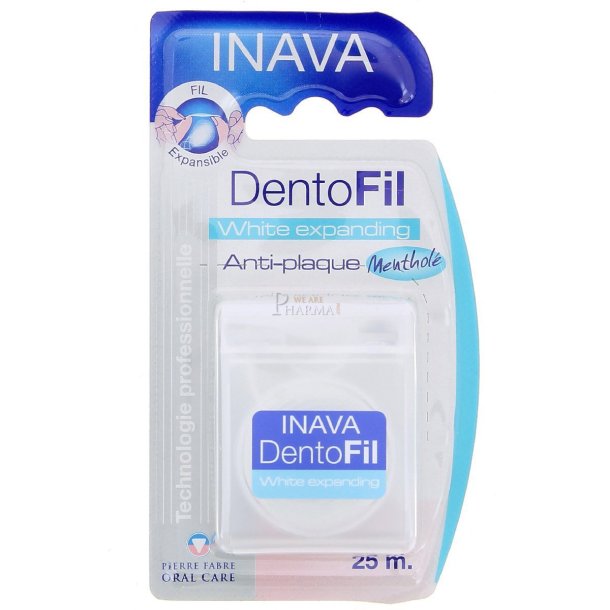 Inava DentoFil White Expanding tandtr�d med menthol � 25 m