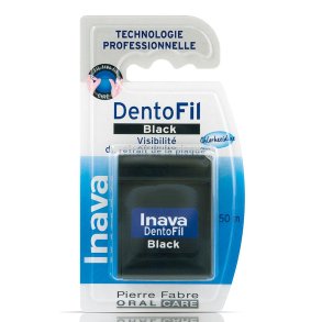 Inava DentoFil Black tandtr�d med chlorhexidin � 50 m