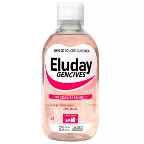 Xylitol Mundskyl ELUDAY Gencives Gums til f�lsomt tandk�d � 500 ml