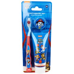Paw Patrol tandb�rstes�t med xylitol-tandpasta � fra 3 �r