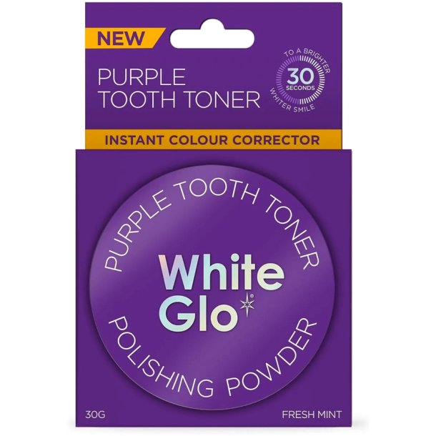 Tandblegning Pulver WHITE GLO White Glo Purple Tooth Toner Purple 30g