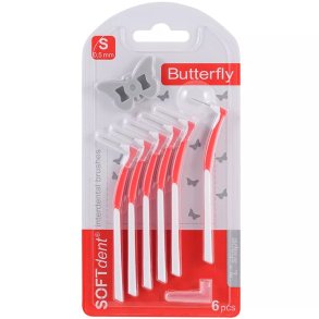 SOFTdent Butterfly S Brossettes interdentaires 0.5 mm � ISO 1 (6 pcs)
